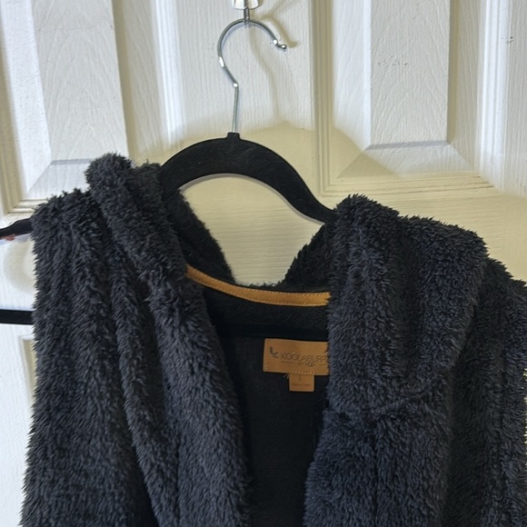 Koolaburra by Ugg Teddy Bear Black Hooded Cardigan Size Large - Picture 5 of 10